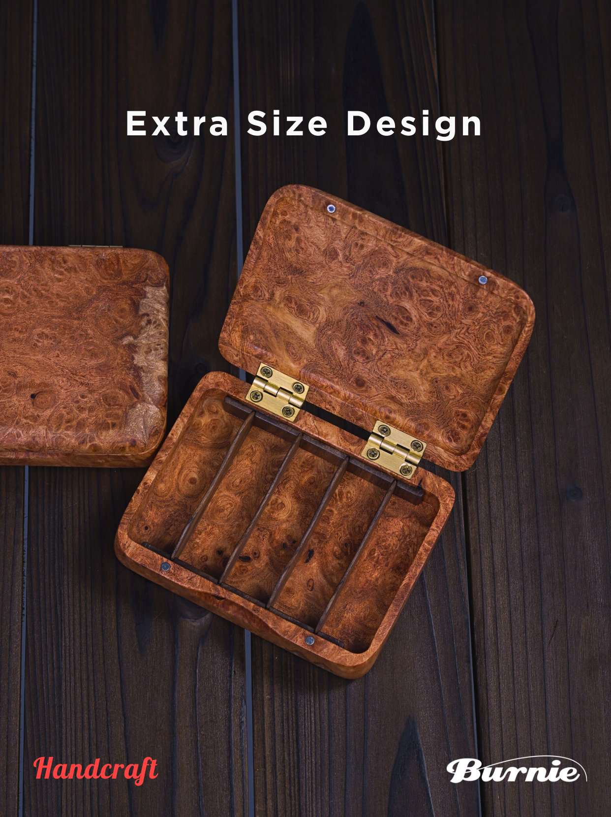 Burnie PASTORAL Padauk Tackle Box