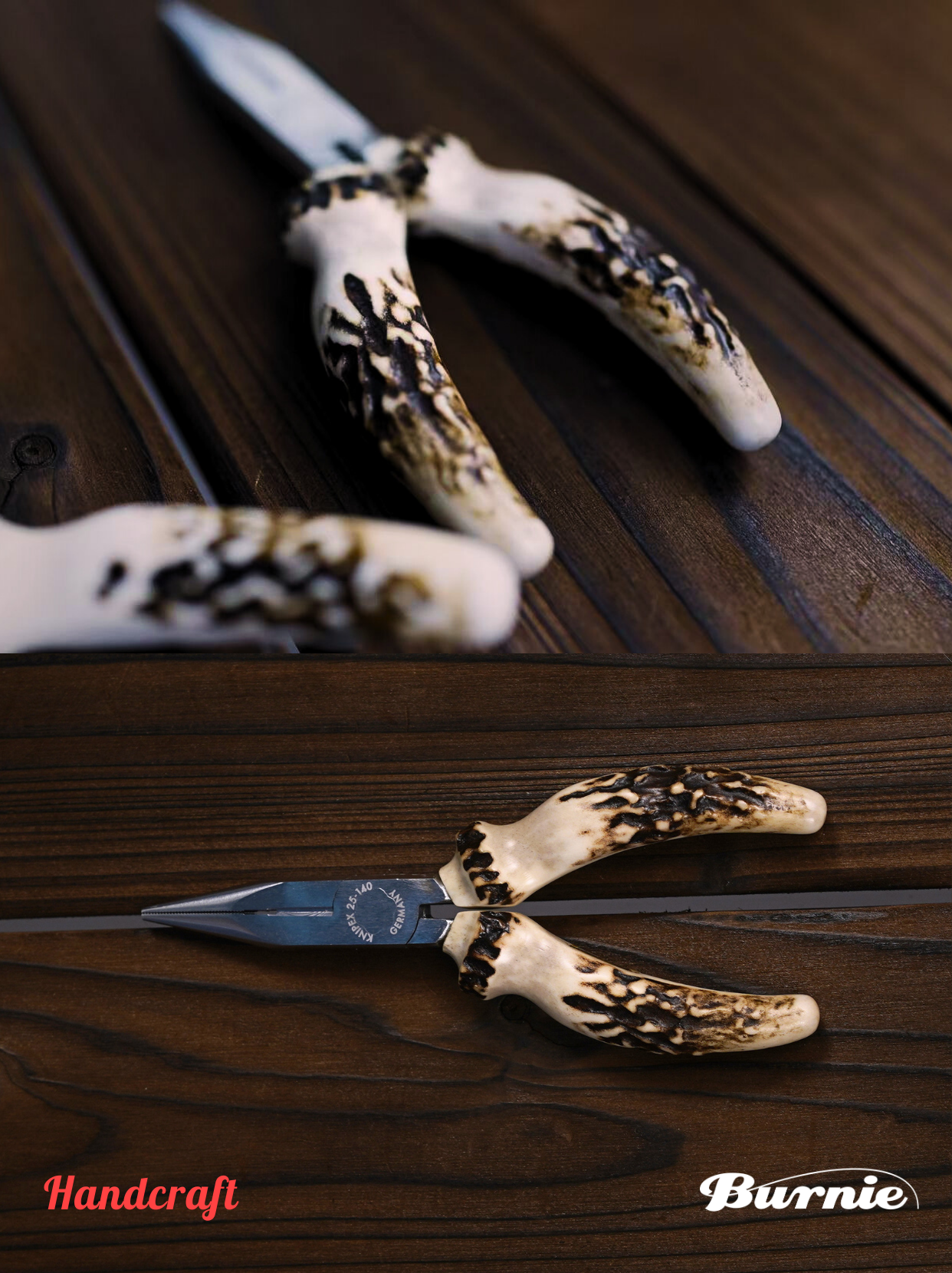 Burnie CONCERTO Antler Fishing Pliers